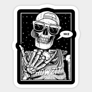 Cool Bones Sticker